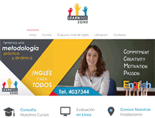 Tablet Screenshot of learningzone.com.mx